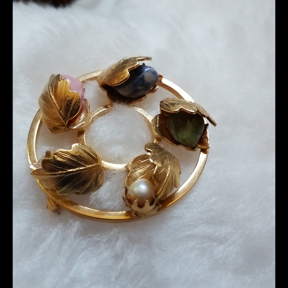 SARAH COVENTRY MultiGemstone Brooch - Picture 2 of 8